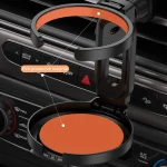 SEAMETAL Car Cup Holder Air Outlet Vent Drink Bracket Foldable Auto Drink Rack Stand For Water Bottles Stable Auto Organizer - Imagine 4