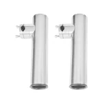 2pcs Stainless Steel Fishing Rod Holders for Fishing Boats For rails from 19 mm (3/4 ") to 25 mm (1") dia. - Imagine 3
