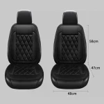 2PCS Winter Car Heated Seats 12V Driver Seat Cover Electric Heated Car Seat Heating Cushion Covers Heating Pads Set Cushions - Imagine 4
