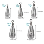 10pcs/lot Fishing Weight Sinker 3.5g 5g 7g 10g 14g 20g Water Drop Weights Fishing Tackle Accessories - Imagine 3