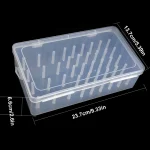 42 Spool Sewing Thread Organizer Box, Transparent Embroidery Sewing Storage Case, Portable Large Capacity Needle Thread Holder - Imagine 2