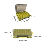 Bait Box Large Capacity Quick-Drain Multi-Functional Lure Box Portable Double-sided Bait Box Neatly Arranged No Damage to Hooks - Imagine 6