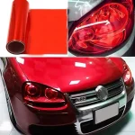 Red Car Light Headlight Taillight Tint Vinyl Film Sticker Sheet Fog Light Rear Lamp Taillight Tint Styling Waterproof Smoke Film