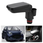 Central Armrest Box with Water Cup Holder Replacement for Mercedes Smart Fortwo Forfour 453 15-19 Car Cup Stand Water Cup Holder - Imagine 5