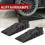 1 Pair Black 2500kg Heavy Car Ramps Anti-Slip Working Ramp Car Oil Changing Repair Maintenance Jacket Lift Tools