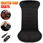 2/1PCS 12-24V Heated Car Seat Cushion Cloth/Flannel Car Seat Heater Winter Warmer Seat Heating Car Accessories Heating Pads - Imagine 3