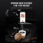 Car Cup Tablet Stand Holder Expander with Cell Phone Mount 360 Rotation Smartphone Auto Interior Accessories for Ipad 11 Inch - Imagine 2