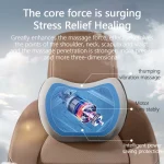 Car Electric Single Lumbar Single Headrest Vibration Massage Lumbar Support Neck Pillow Lumbar Cushion Car Seat Car Interior - Imagine 2