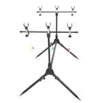 Lixada Adjustable Retractable Carp Fishing Rod Pod Stand Holder Fishing Pole Pod Stand with 3 Bite Alarms and Swingers Indicator - Imagine 5