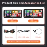RoadTop Wireless CarPlay Android Auto Car Multimedia Linux Touch Screen for Mercedes Benz A B CLA GLA W176 W246 2013-2015 NTG4.5 - Imagine 6