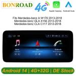 10.25 "Android 14 System Car Radio Stereo For Mercedes-Benz A CLA GLA W176 W117 X156 Google BT GPS Navi Carplay Car Multimedia