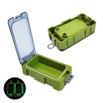 3pcs/set Luminous Mini Fishing Accessory Boxes Fishing Accessories Tool Box Fishing Tackle Organizer Carp Fishing Accessories - Imagine 2