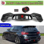 Rear Lip Diffuser Spoiler for BMW 1 Series M Sport F20 F21 M135i M140i 2015-2018 Bumper with Brake Light Gloss Black Accessories