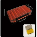 Ackibbik 1pc Fishing Tackle Box with Dividers Clear Fishing Tackle Storage Box Container Double Sided Outdoor Fishing Bait Box - Imagine 6