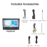 Carplay 2 din Android 14 Car DVD Player 8G Navigation DSP Stereo Bluetooth Wifi GPS Radio For Porsche 911 997 987 Cayman Boxster - Imagine 6