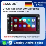7" Android Car Radio for VW Golf Jetta MK4 Polo 9N Passat B5 T5 T4 Volkswagen Multimedia Player 2GB 64GB Carplay Android auto