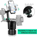 （Summer6）Adjustable Universal Car Cup Holders Drink Holder Expander Adapter With Phone Holder, Storage Box Tray, Car Accessories - Imagine 6