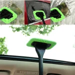 Car Cleaning Wash Tool with Long Handle Car Window Cleaner Washing Kit Windshield Wiper Microfiber Wiper Cleaner Cleaning Brush - Imagine 4