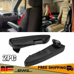 2pcs Adjustable Truck Seat Arm Rest Center Console Hand Rest Holder Handrail Support Universal Car Armrest For RV Van Bus Boat