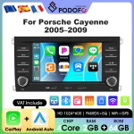 Podofo 7 "Car Multimedia Player For Porsche Cayenne 2005-2009 CarPlay Android Auto IPS Touch Screen RDS Autoradio GPS Car Stereo