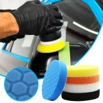 3/4/5/6/7 Inch 5pcs Car Polishing Pad Kit Auto Self-Adhesive Buffing Waxing Sponge Wheel Polishing Pad For Car Polisher Drill - Imagine 6