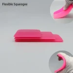4 in 1 PPF Squeegee Anti-Scratch Rubber Scraper Soft TPU Mini Car Wrap Squeegee for film installation Vinyl Window Tint Tools - Imagine 6