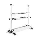 24 Slots Fishing Rod Rack Holder Aluminum Alloy Fishing Rod Pole Bracket Display Stand Tackle for Fishing Rods Set Capacity