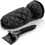 Podofo Ice Scraper Snow Removal Car Windshield Window Snow Cleaning Scraping Tool Car Ice Breaker Snow Shovel Tool