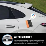 2Pcs Magnetic Vinyl Wrapping Squeegee 4Inch Suede Felt Edge Tint Squeegee Car Window Film Scraper Decal Applicator for Stickers - Imagine 4