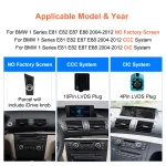 Bonroad Wireless CarPlay Android Car Car Multimedia Screen For BMW 1 Series E81 E82 E87 E88 CCC CIC iDrive Youtube Airplay Unit - Imagine 2