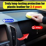 Car Plastic Restorer Coating Agent Auto Plastic Rubber Exterior Repair Clean Refresh Restoration Agent Black Shine Seal Brighten - Imagine 4