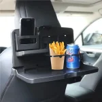 Fits Most Car Models Car Backseat Table Dining Drink Cup Holder Folding Food Tray Automobile Interior Storage Shelf Car-Styling