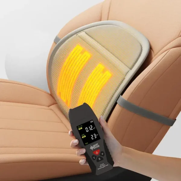 Car Heated Lumbar Support Winter Back Rest Cushion Pillow USB Workplace Seat Rebound Waist Pillow For Dining Chair Lower Back