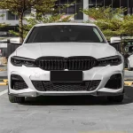 Glossy Black Car Front Bumper Splitter Lip For BMW 3 Series G20 2019 2020 2021 M Sport Diffuser Guard Body Kit - Imagine 2