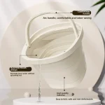 Multifunctional Folding Bucket 5/10L Portable Outdoor Fishing Bucket Compact Thickened Collapsible Wash Basin - Imagine 4