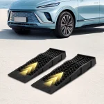 2Pcs Car Ramp 5 Ton Heavy Duty Car Service Ramps Antiskid PP Loading Access Ramps Auto Repair Maintenance Lift Tools 69.8*20cm