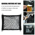 Car Storage Net Bag with Screws Auto Mesh Net Holder Back Rear Trunk Boat Cargo Pocket Organizer Elastic String Net Framed Mesh - Imagine 5