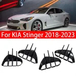 For KIA Stinger 2018-2023 Pair Car Sticker Front Bumper Side Vent Spoiler Canard Covers Accessories Auto Vehicle Decoration Part