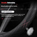 For Lexus F Sport ES200 ES260 ES300 RX300 LS500h GS250 GS300 IS300 CT200h NX300 UX300 LX570 GX Car Leather Steering Wheel Cover - Imagine 4