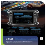 Podofo 4+64G 2Din Car Radio For Ford Focus Mondeo C-MAX S-MAX Galaxy II Kuga Navigation GPS Carplay Android Auto WIFI Car Audio - Imagine 4