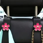 2pcs Universal Car Seat Headrest Hook For Auto Back Seat Storage Organizer Hanger Holder For Handbag Purse Bags Clothes Coats - Imagine 6