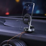 Car Mount Vacuum Magnetic Holder Foldable Strong Suction Stand For Cell Phone For iphone 16 15 12 13 14 Live Streaming - Imagine 2