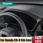 For Honda CRV 2023 2024 2025 CR-V 6th Gen Hybrid ABS Carbon Fiber Car Instrument display Speedometer Gauge Cover Accessories