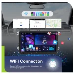 Hikity 2DIN Carplay Car Radio for VW SAGITAR JETTA/Seat Altea abMAGOTAN/MAGOTAN V6 Android Auto FM/RDS GPS Car Audio Double USB - Imagine 5