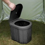 Outdoor Folding Toilet, Mobile Camping Toilets 30cm High With Garbage Bag, For Camping, Traveling, Traffic Jams And Fishing - Imagine 2