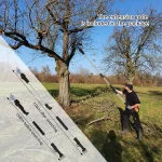 2-in-1 Electric Pruning Shear & Telescopic Rod Combo Kit, 8608 Battery Garden Scissor with 4Ah/2Ah, 1.9m Long Reach for Garden - Imagine 5