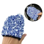 1PC Microfiber Car Washing Gloves Auto Wheel Hub Rim Cleaning Mitt Ultra-Soft Thickening Wash Glove for Car Detailing Care - Imagine 3