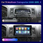 AWESAFE PX9 Car Radio Autoradio for Volkswagen Multivan T5 2003-2015 Wireless Carplay Screen Android Auto Stereo GPS Navi FM - Imagine 3