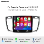 8.4" Auto Android 13 Car Radio GPS Navigation Stereo 8G 256GB CarPlay Multimedia Player Wifi For Porsche Panamera 970 2010-2016
