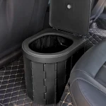 Outdoor Folding Toilet, Mobile Camping Toilets 30cm High With Garbage Bag, For Camping, Traveling, Traffic Jams And Fishing - Imagine 3